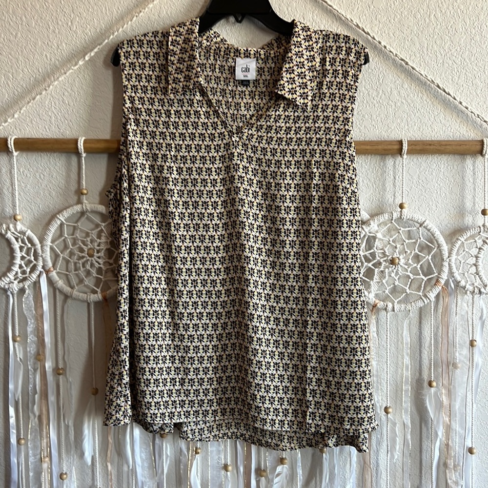 Cabi Bitmap Top #6317 size XXL NWOT
